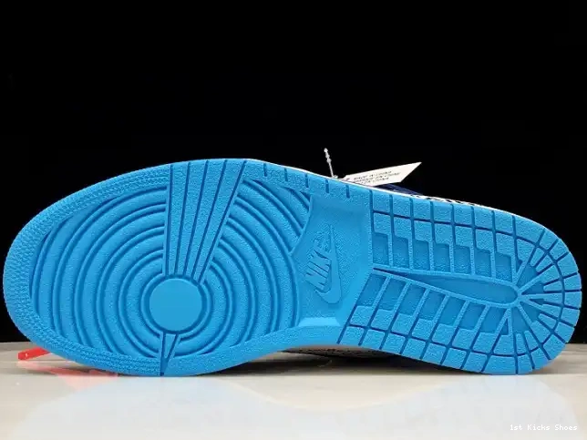 1st Kicks 1 Blue Off-White AQ0818-148 Powder UNC Air Jordan 0506